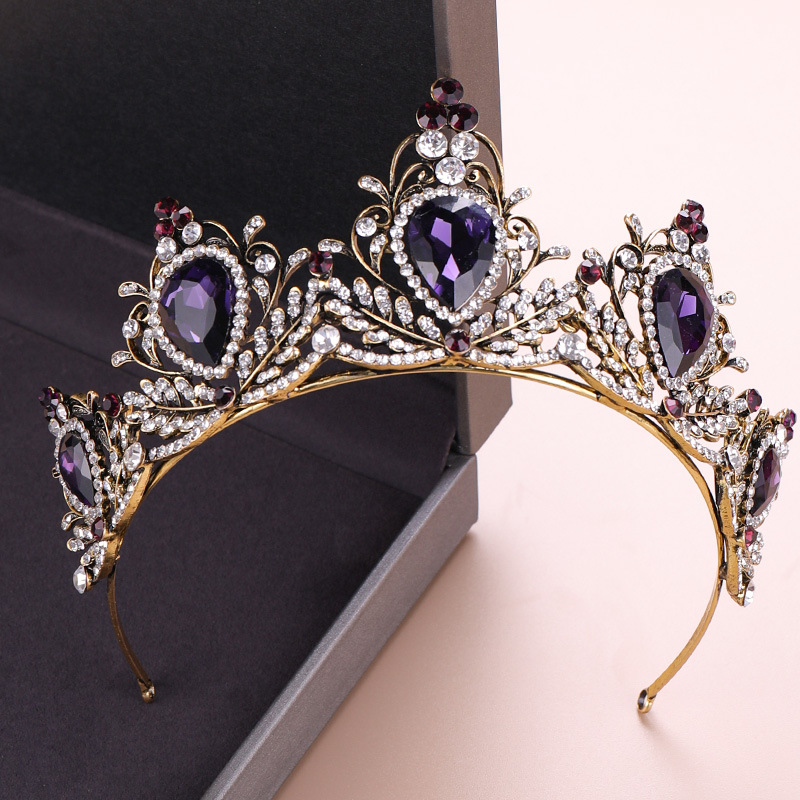 Women Accessories Gift - Elegancka korona na głowę, barokowa vintage