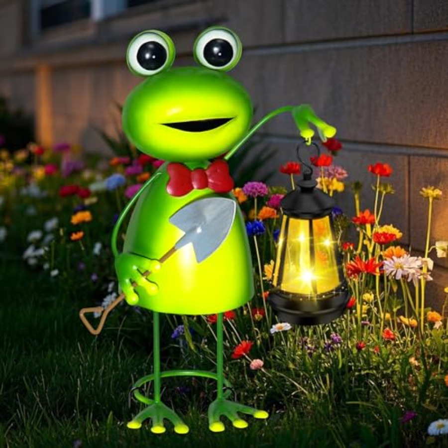 Women Accessories Gift - Solarne lampki ogrodowe w kształcie żaby