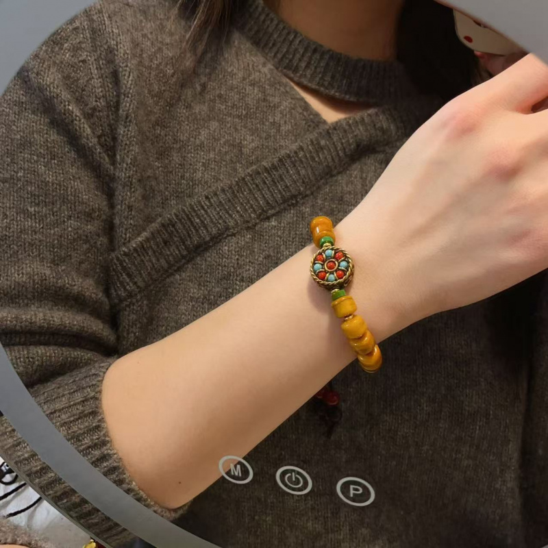 Yak Bone Dopasowane bransoletk – Women Accessories Nepal recenzja i cena