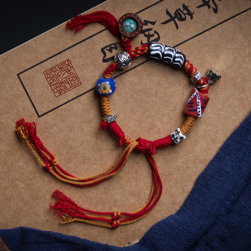 Tibetskie ozdoby - plecione ak – Women Accessories Nepal recenzja i cena